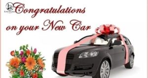 Congratulations on Your New Car