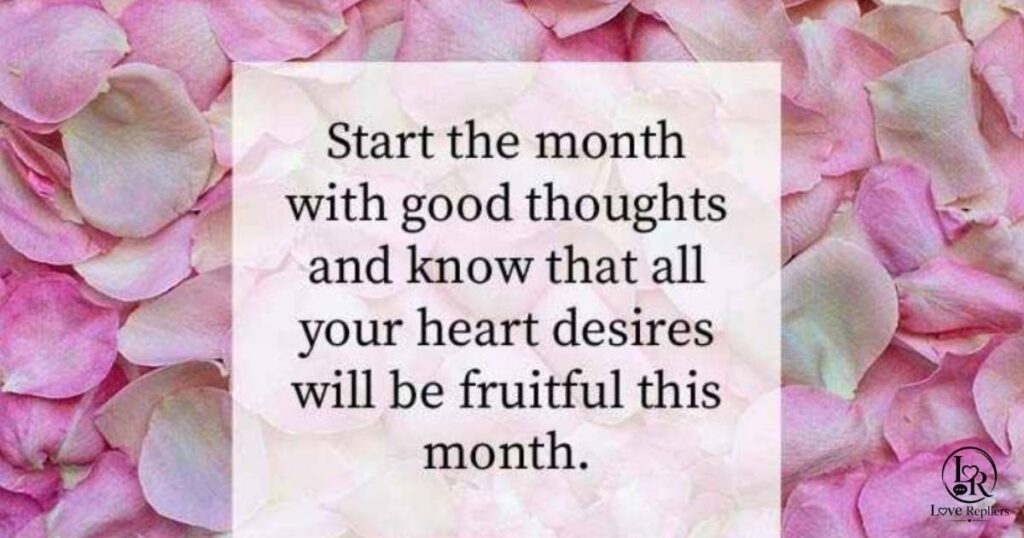 Happy New Month Messages for a Love Far Away