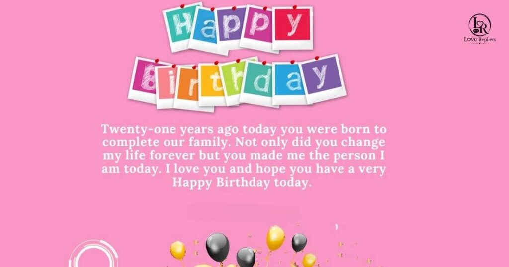 Inspirational 21st Birthday Wishes for Daughter
