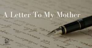 Letter to Mom from Son