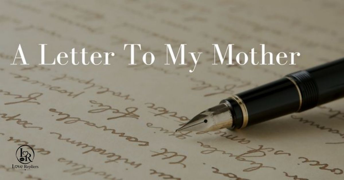 Letter to Mom from Son