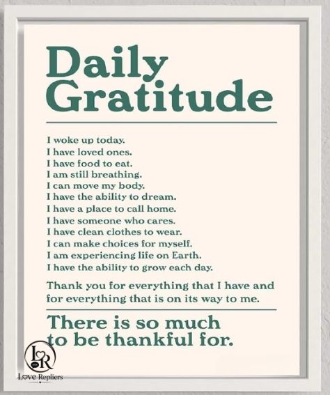 Messages of Daily Gratitude