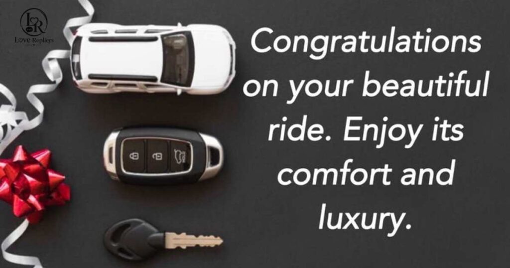 Professional New Car Wishes for Boss & Colleagues