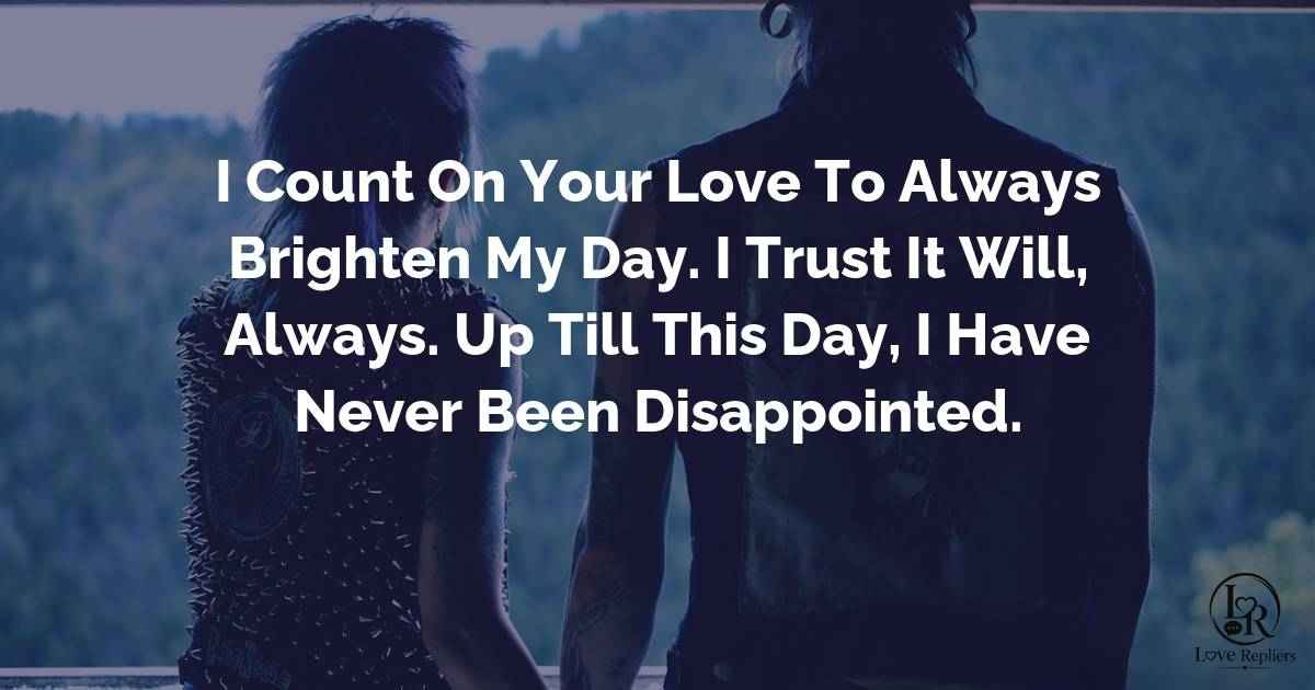 Romantic Love And Trust Messages For My Wife