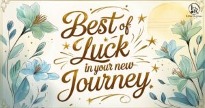Best of Luck in Your New Journey Messages