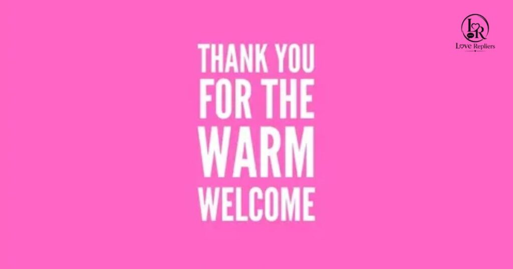 Thank You for Warm Welcome Email Examples