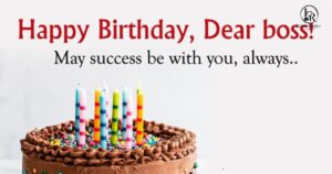 Happy Birthday Wish for the Boss